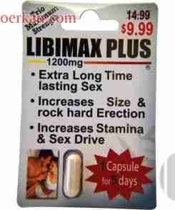 LIBIMAX PLUS 1200MG LONGER FASTER ERECTIONS